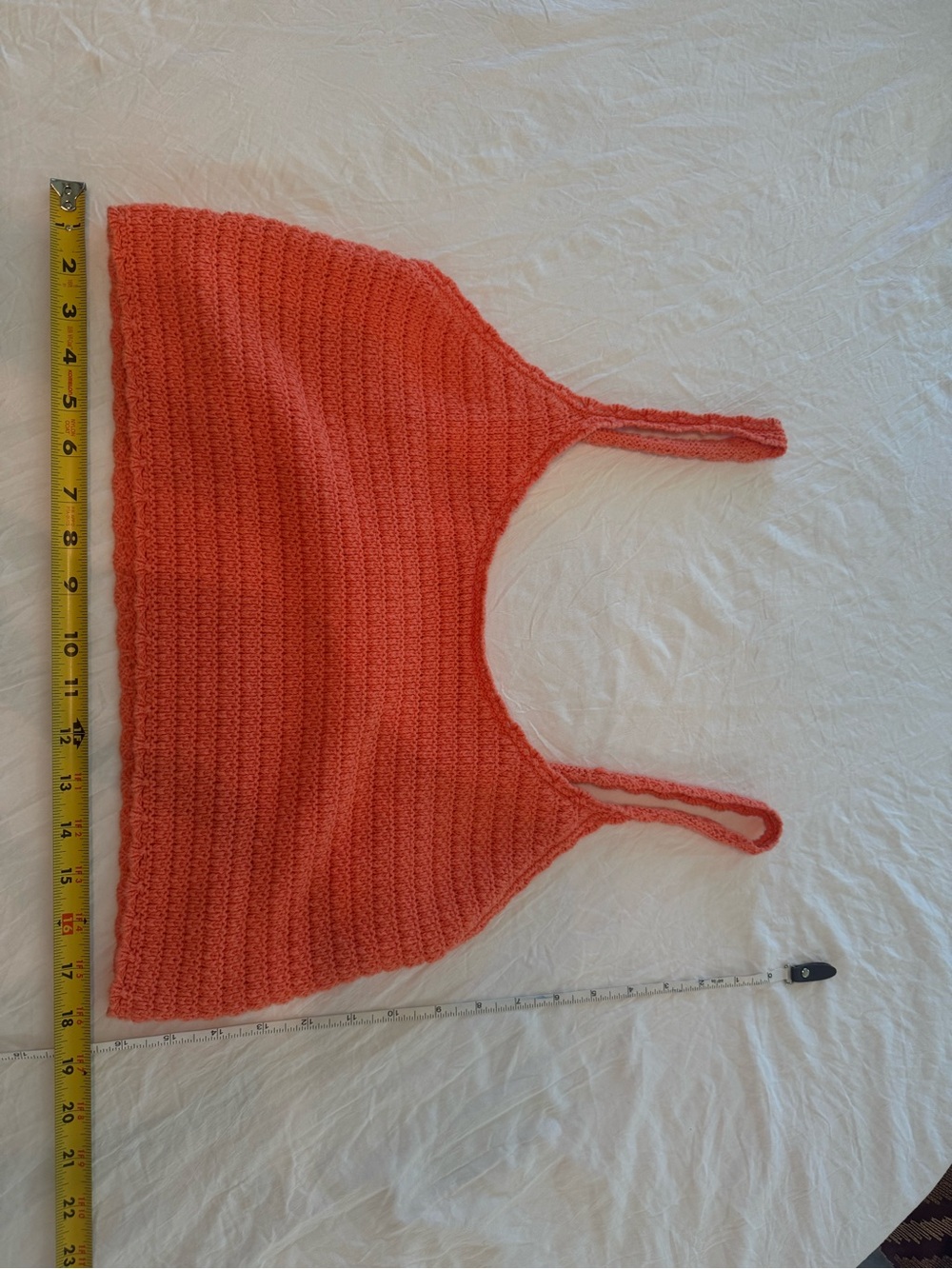 aerie Coral Knit Scoop Neck Tank Top